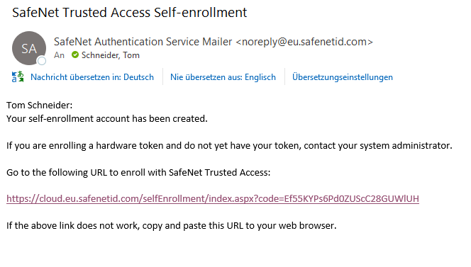 MobilePASSAppRegistrierung