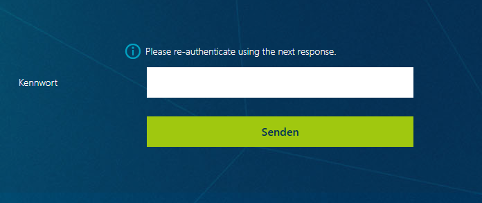 Token re-authenticate